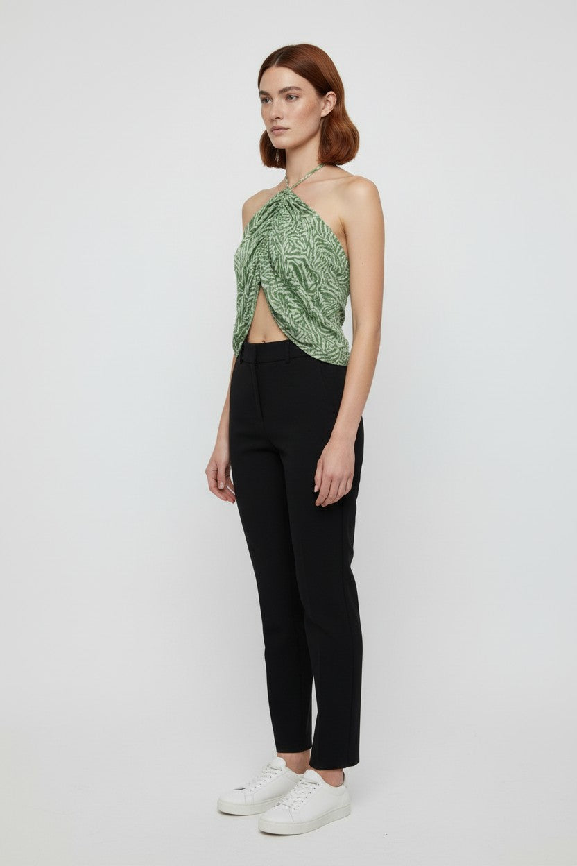 H&M Damen Top Grün Größe XL