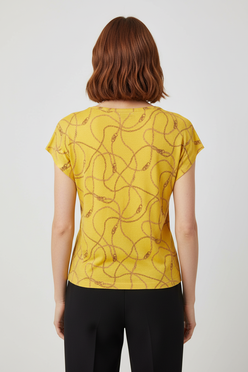 Lauren Ralph Lauren Damen Top Gelb Größe M