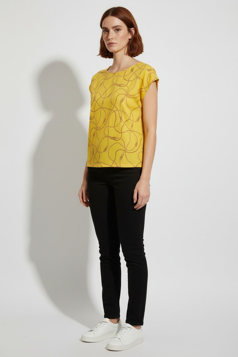 Lauren Ralph Lauren Damen Top Gelb Größe M
