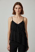 Pull & Bear Damen Top Schwarz Größe L