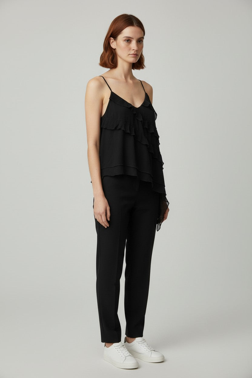 Pull & Bear Damen Top Schwarz Größe L