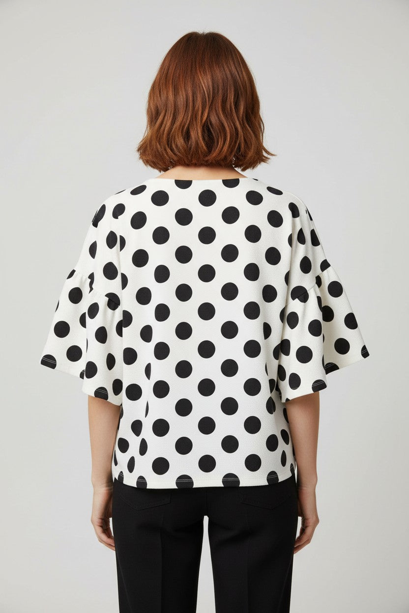 Reserved Damen Top Weiß Schwarz Größe XL