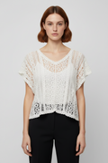 United Colors of Benetton Damen Top Weiß Größe XS/S