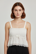 Zara Damen Top Weiß Größe XS