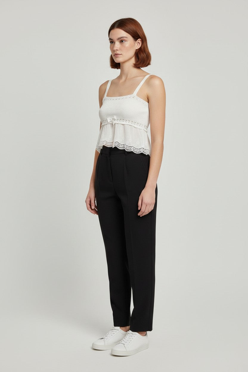 Zara Damen Top Weiß Größe XS