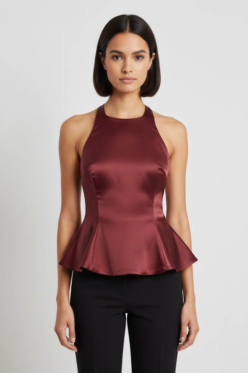 Gina Tricot Damen Neckholder Top Lila Größe XS