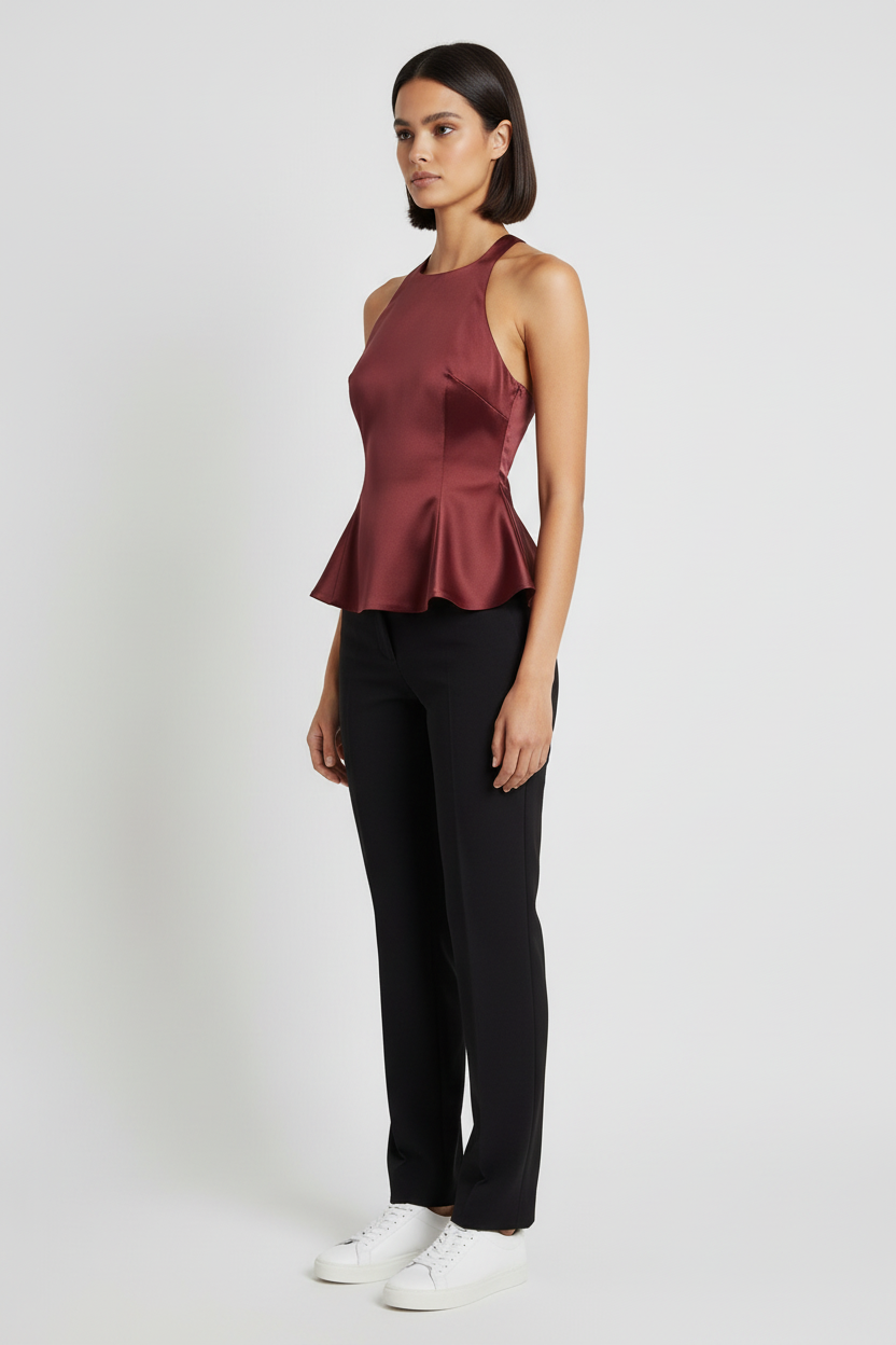 Gina Tricot Damen Neckholder Top Lila Größe XS
