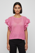 H&M Modern Classic Damen Top Pink Größe XXL