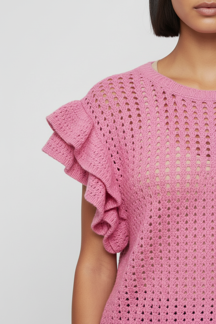 H&M Modern Classic Damen Top Pink Größe XXL