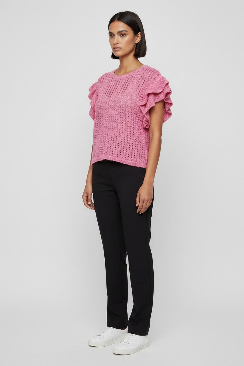 H&M Modern Classic Damen Top Pink Größe XXL