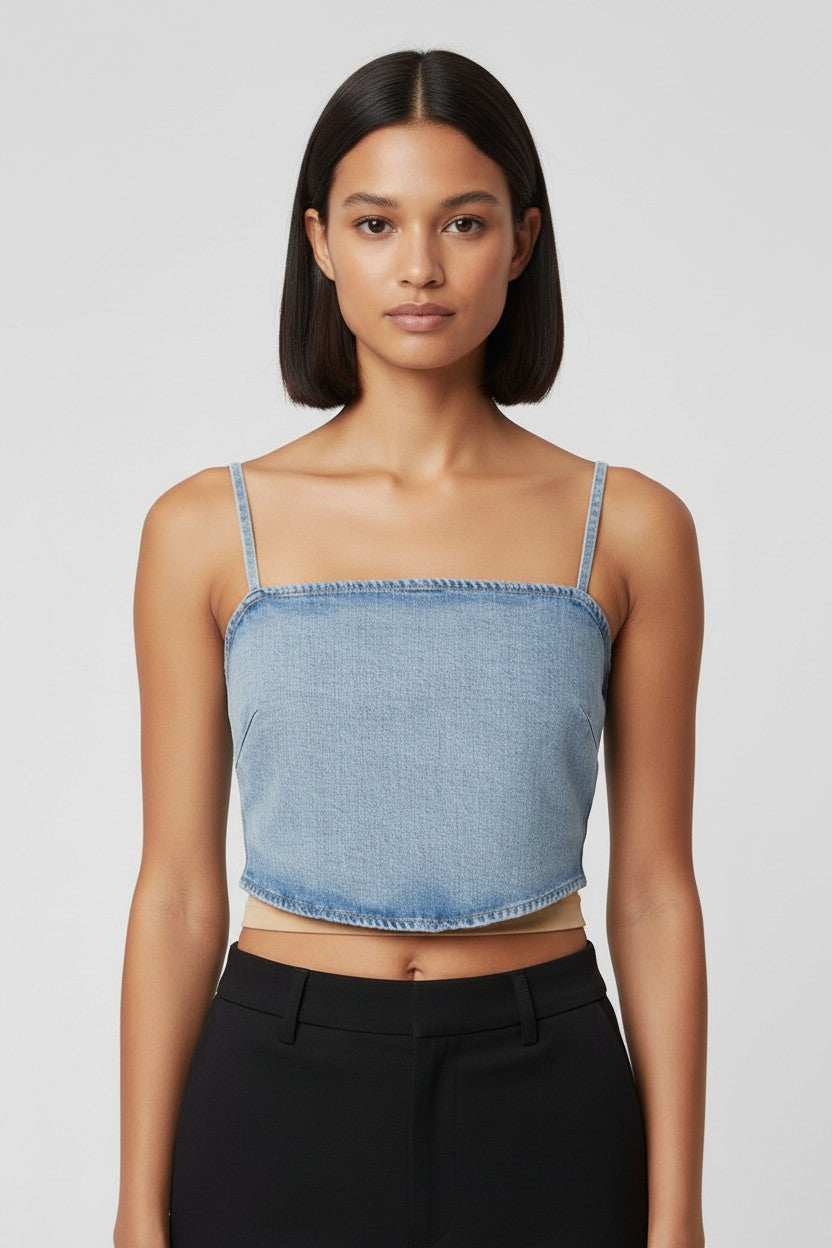 Jan 'N June Damen Top Blau Größe S