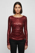 Loavies Damen Top Rot Größe L
