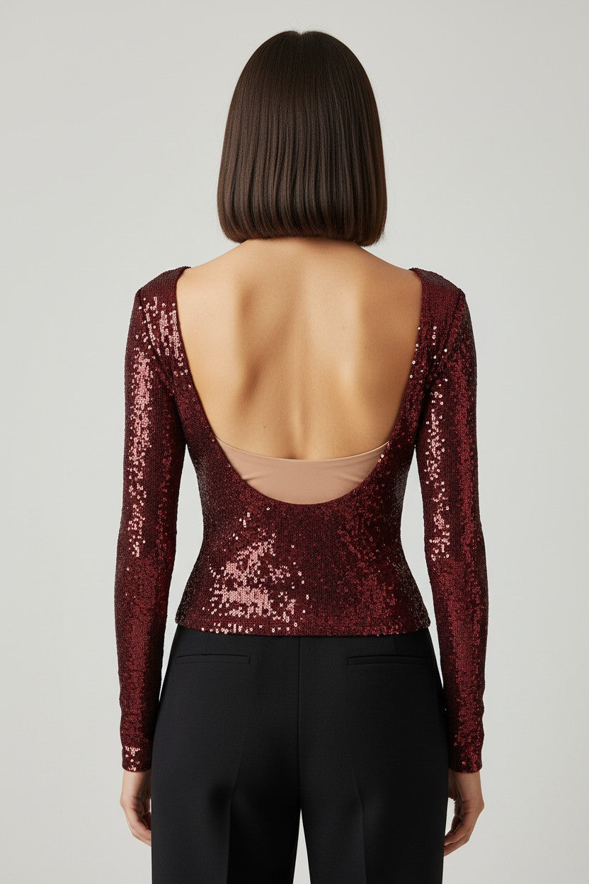 Loavies Damen Top Rot Größe L