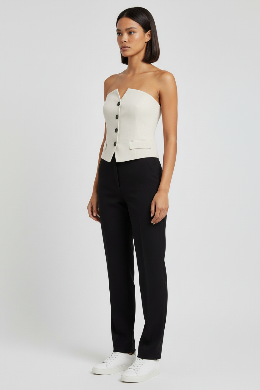 New Yorker Damen Tube Top Beige Größe M