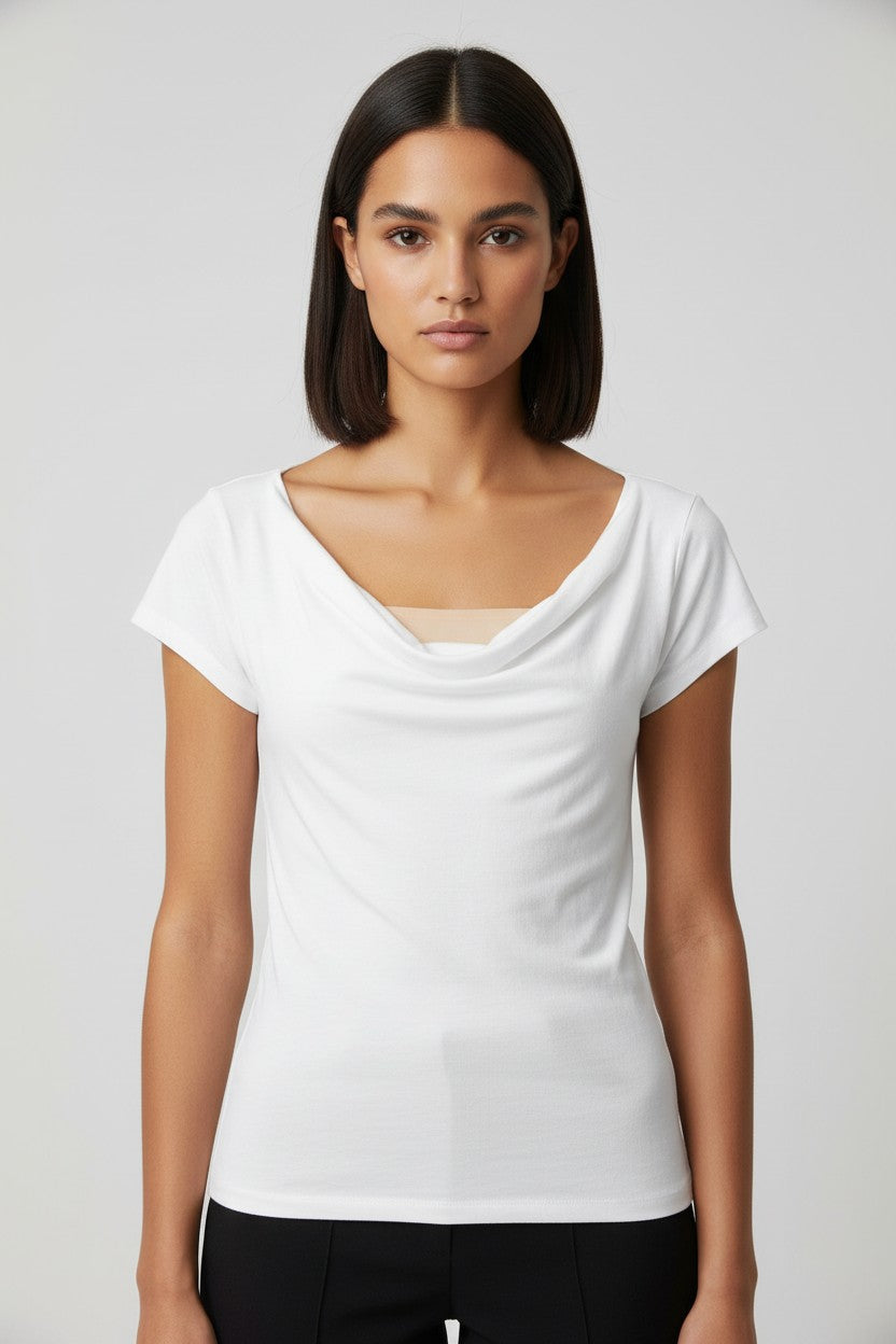 Orsay Damen Top Weiß Größe XS