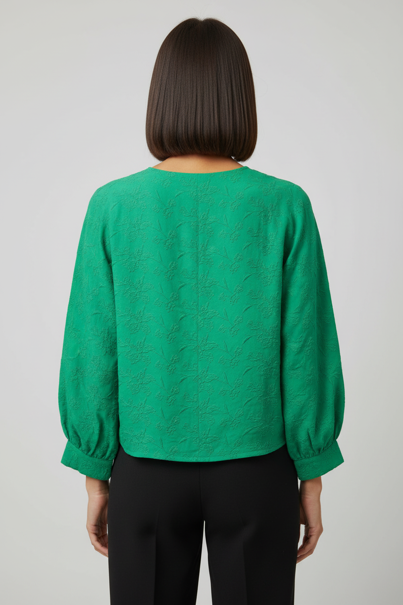 Zara Damen Top Grün Größe L