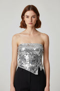 Cider Damen Top Silber Größe L