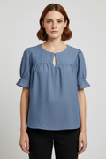 ESPRIT Damen Top Blau Größe XL