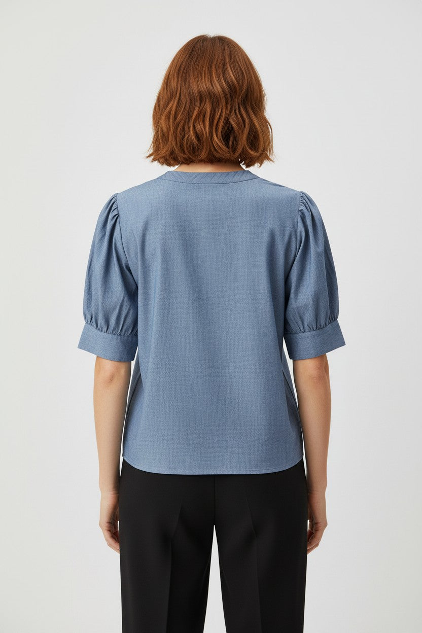 ESPRIT Damen Top Blau Größe XL