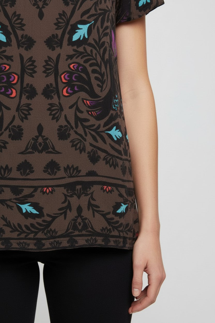 ESPRIT Damen Top Braun Mehrfarbig Größe XL