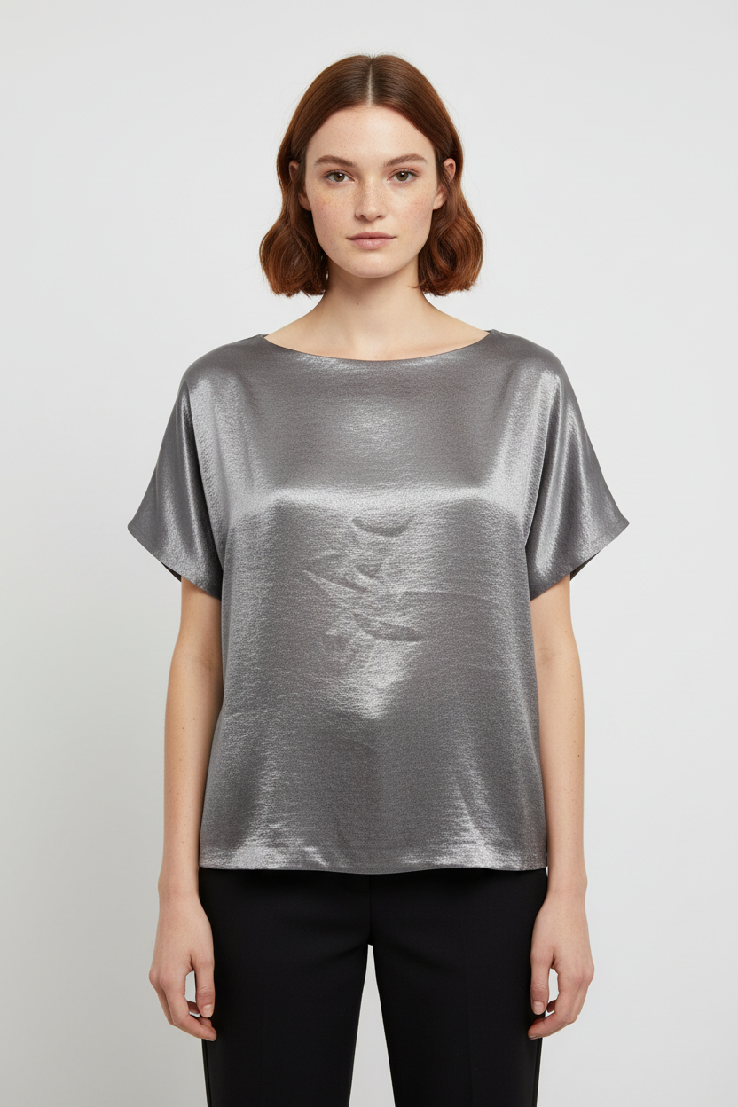 ESPRIT Damen Top Grau Größe XL