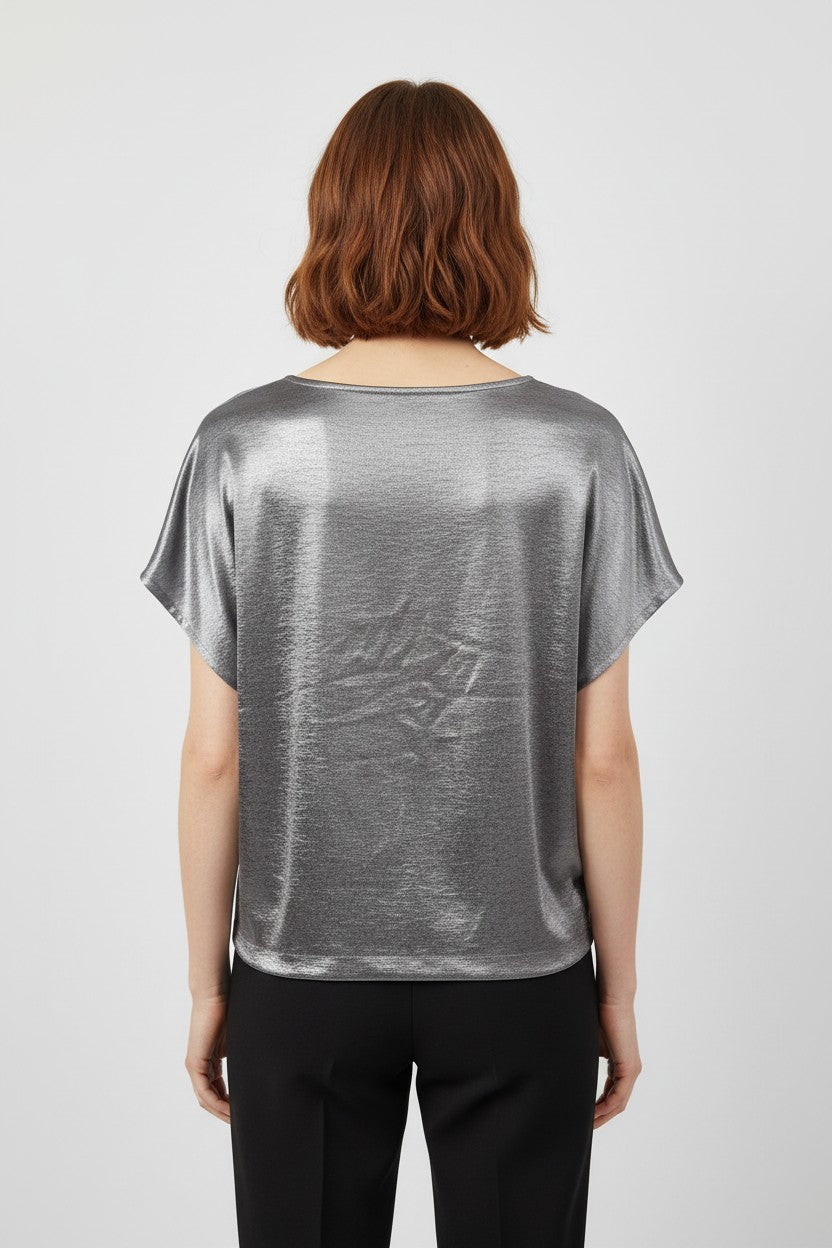 ESPRIT Damen Top Grau Größe XL