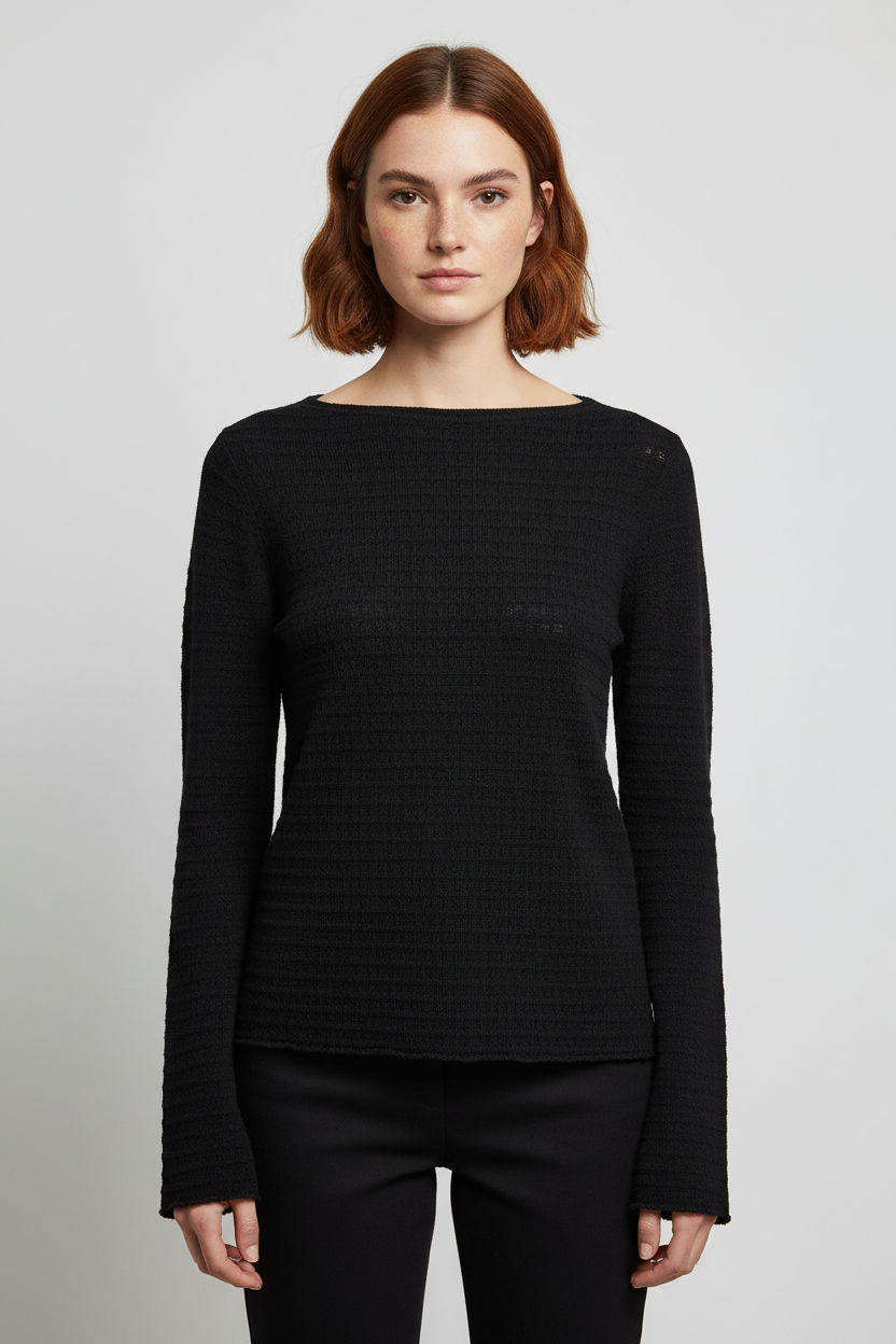 Lager 157 Damen Top Schwarz Größe XL