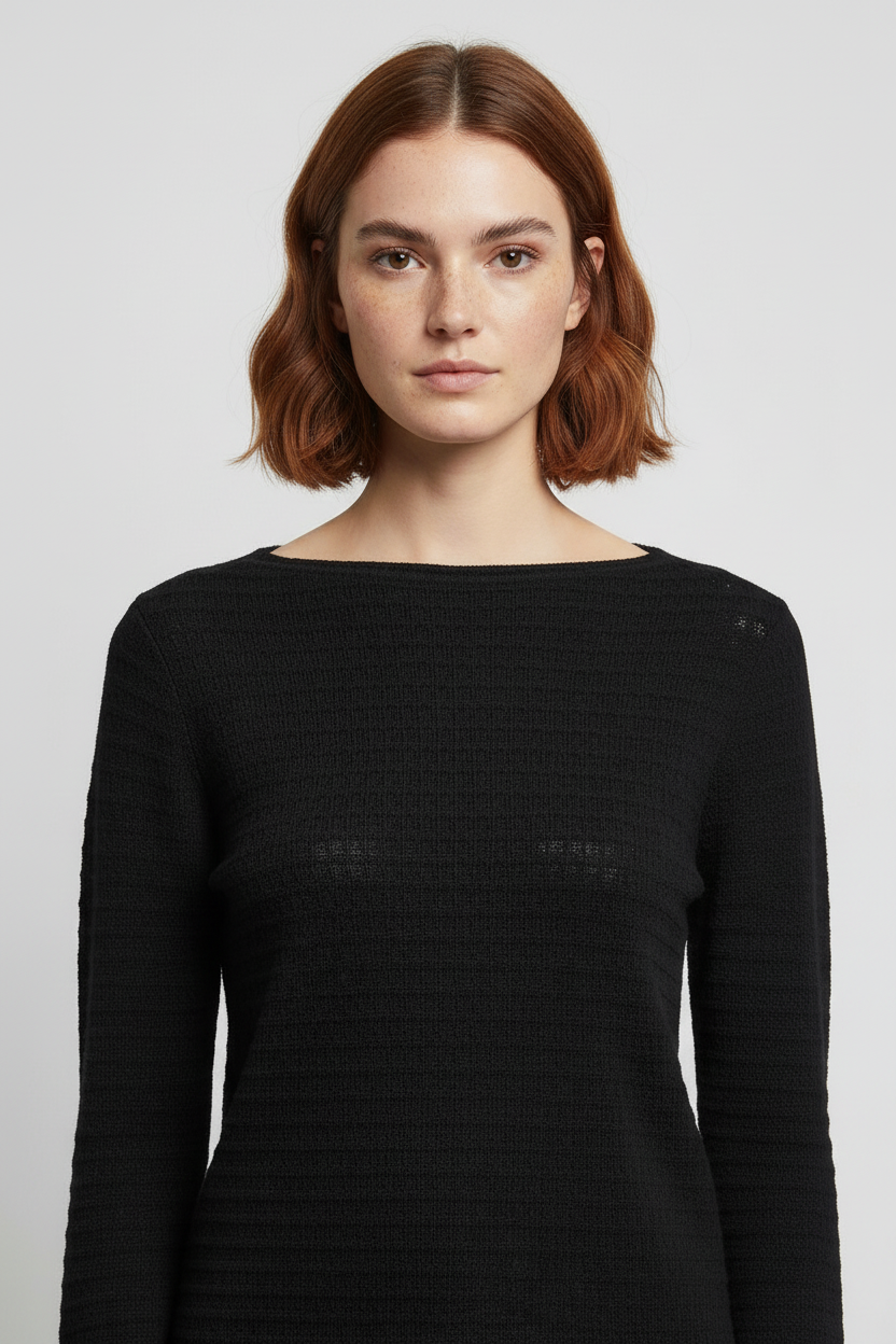 Lager 157 Damen Top Schwarz Größe XL