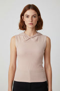 Massimo Dutti Damen Top Pink Größe XS