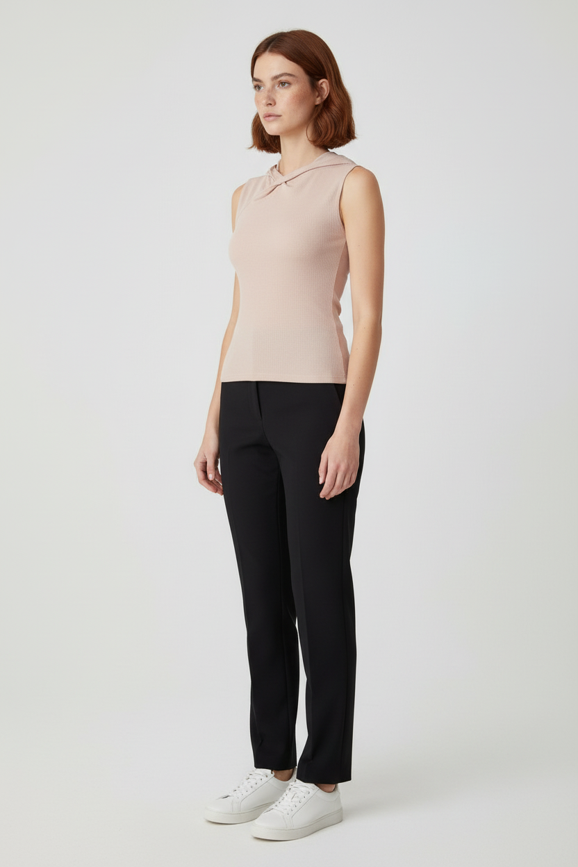 Massimo Dutti Damen Top Pink Größe XS