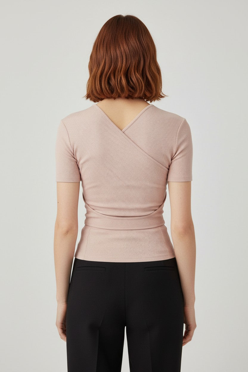 Massimo Dutti Damen Top Pink Größe XS
