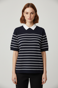 Tommy Hilfiger Damen Top Blau Weiß Größe XL