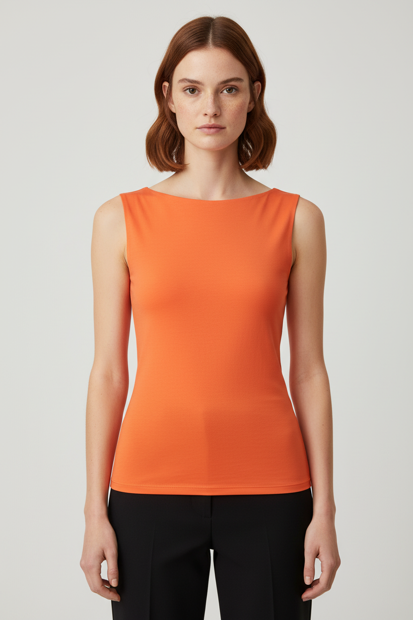 Weekday Damen Top Orange Größe S