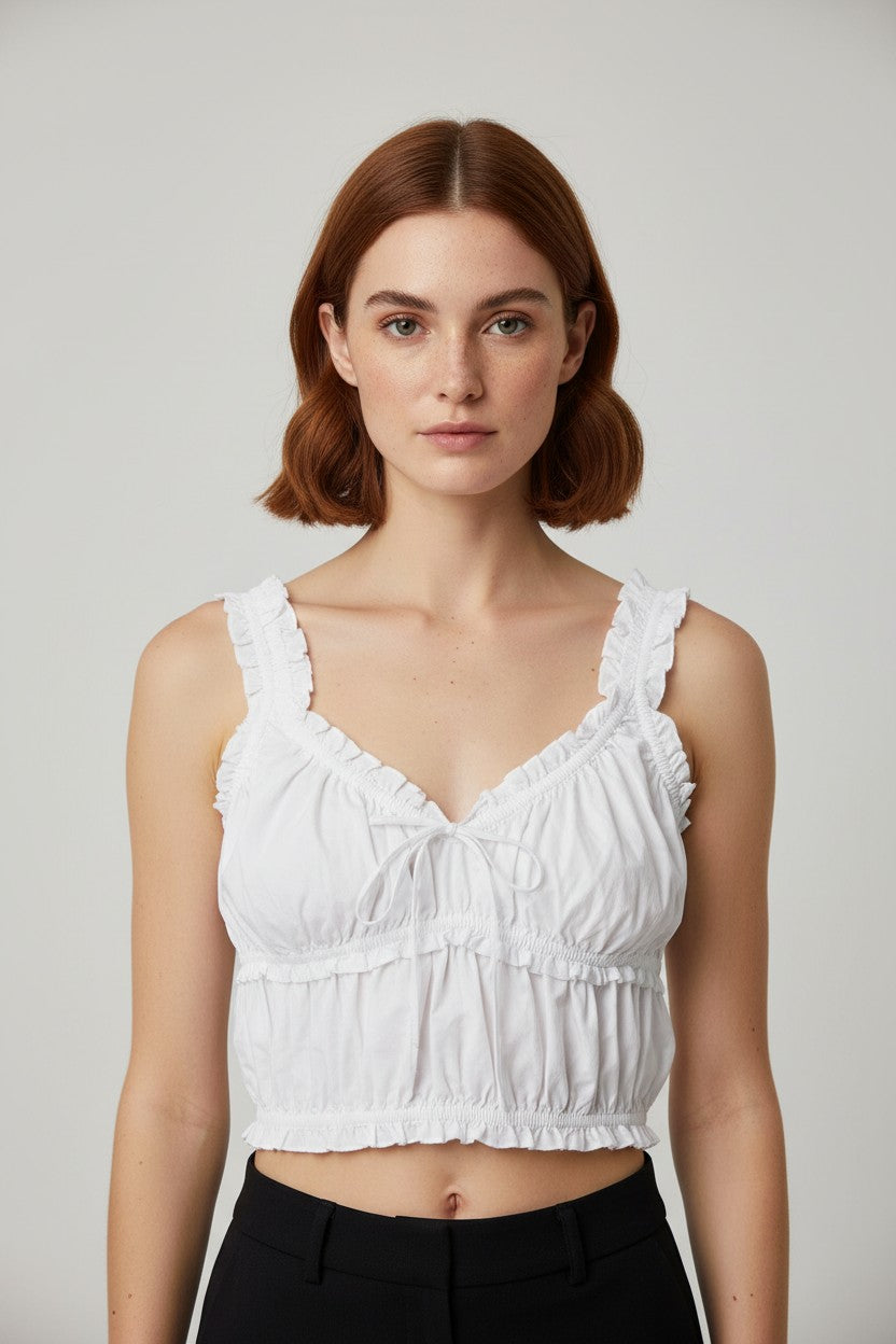 Zara Damen Top Weiß Größe XXL