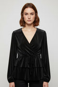 Ann Christine Damen Top Schwarz Größe XL