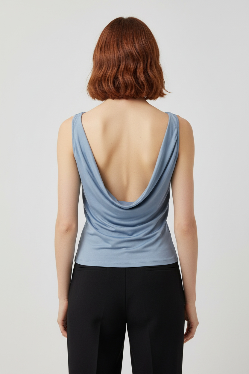 Cider Damen Top Blau Größe L