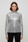 DKNY Damen Top Silber Größe L