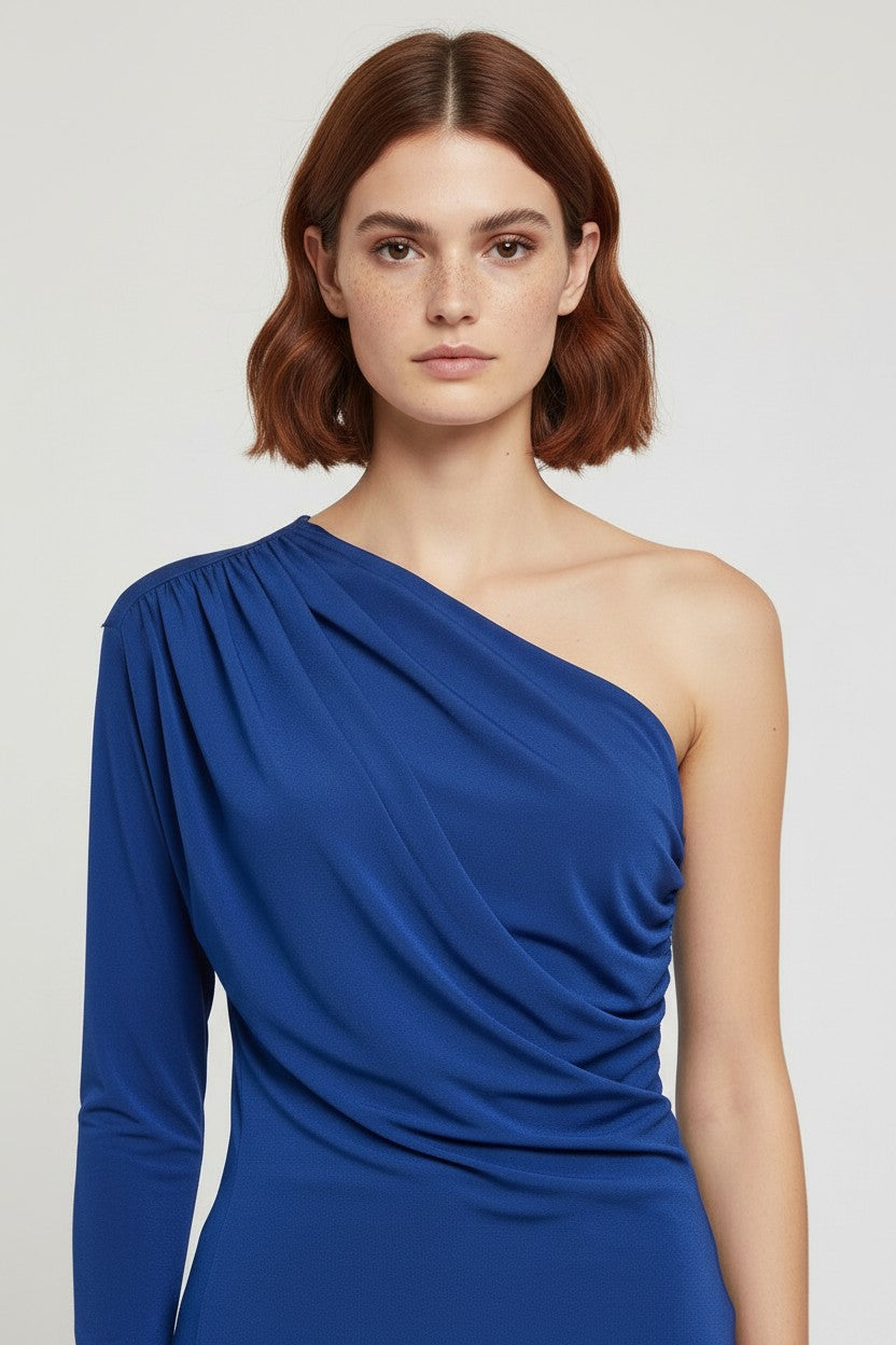 Gina Tricot Damen Top Blau Größe XL