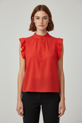 H&M Damen Top Rot Größe L