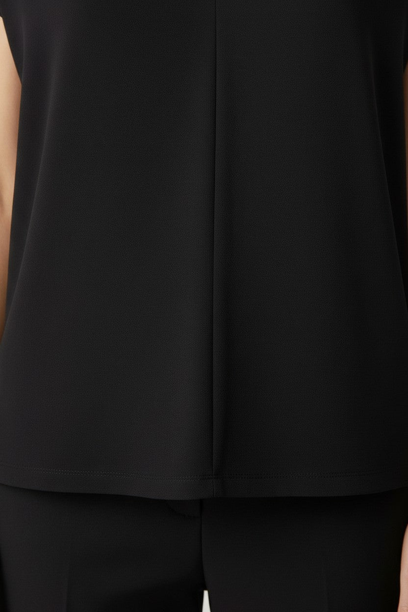 H&M Modern Classic Damen Top Schwarz Größe S