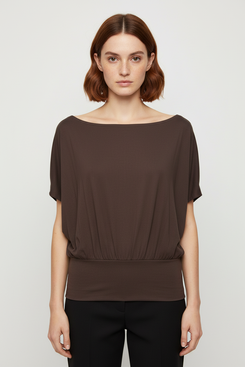 Lager 157 Damen Top Braun Größe XL
