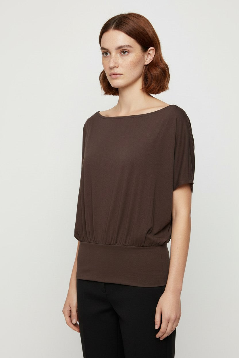 Lager 157 Damen Top Braun Größe XL