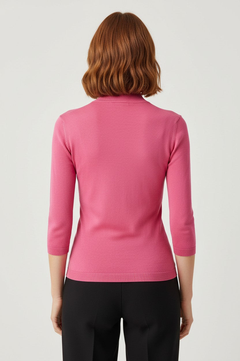 Massimo Dutti Damen Top Pink Größe XS