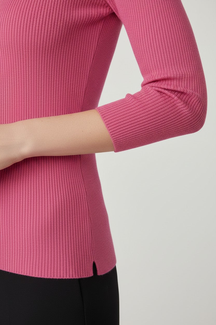 Massimo Dutti Damen Top Pink Größe XS