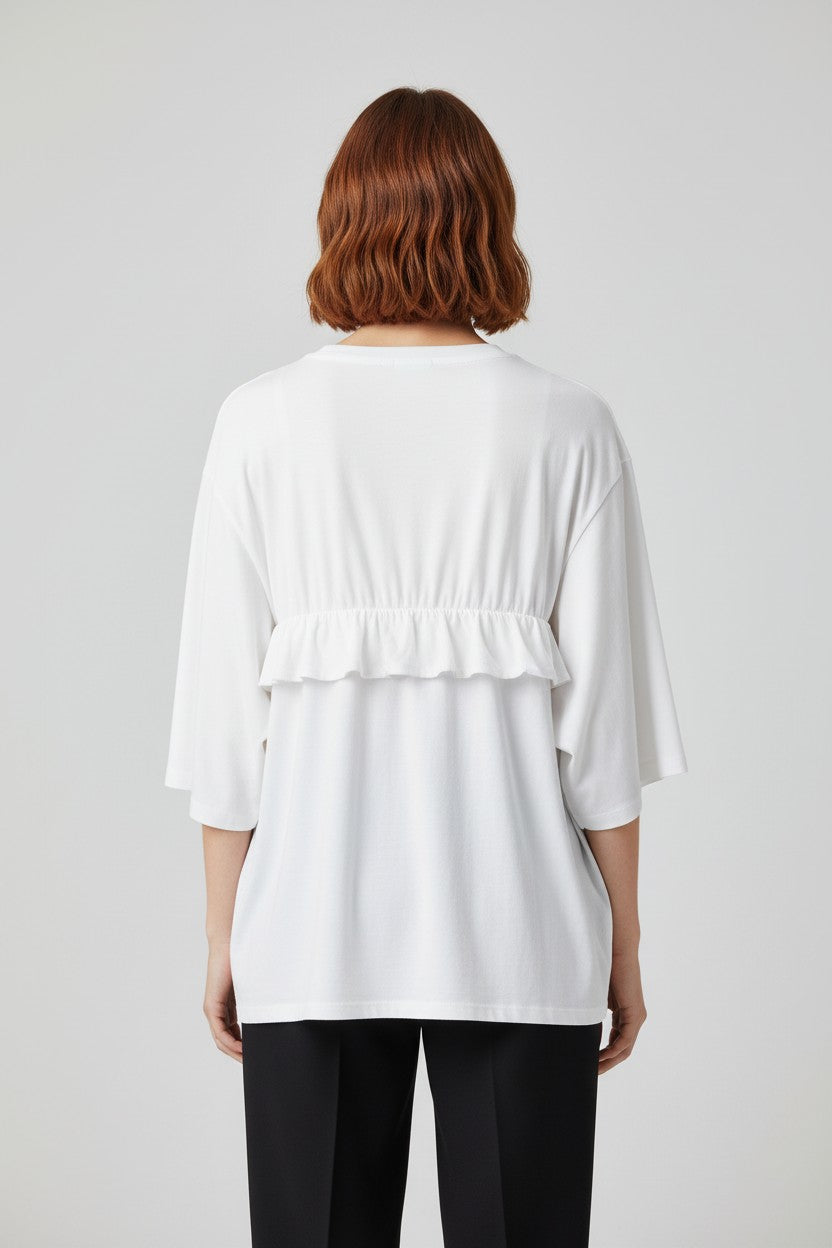 Planet Damen Top Weiß Größe XL/XXL