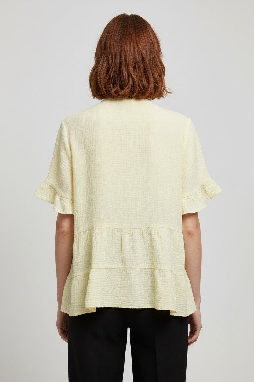 Sassy Classy Damen Top Gelb Größe L