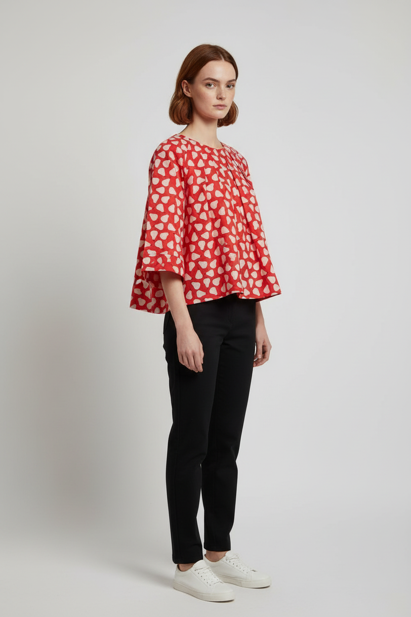United Colors of Benetton Damen Top Rot Beige Größe M