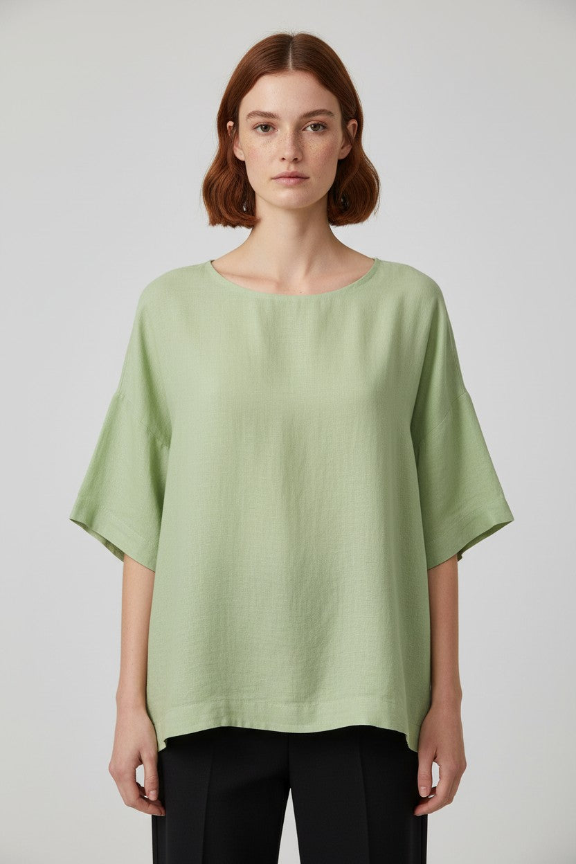 Zabaione Damen Top Grün Größe 2XL