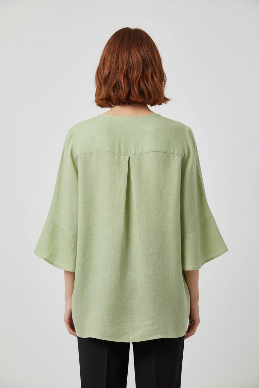 Zabaione Damen Top Grün Größe 2XL