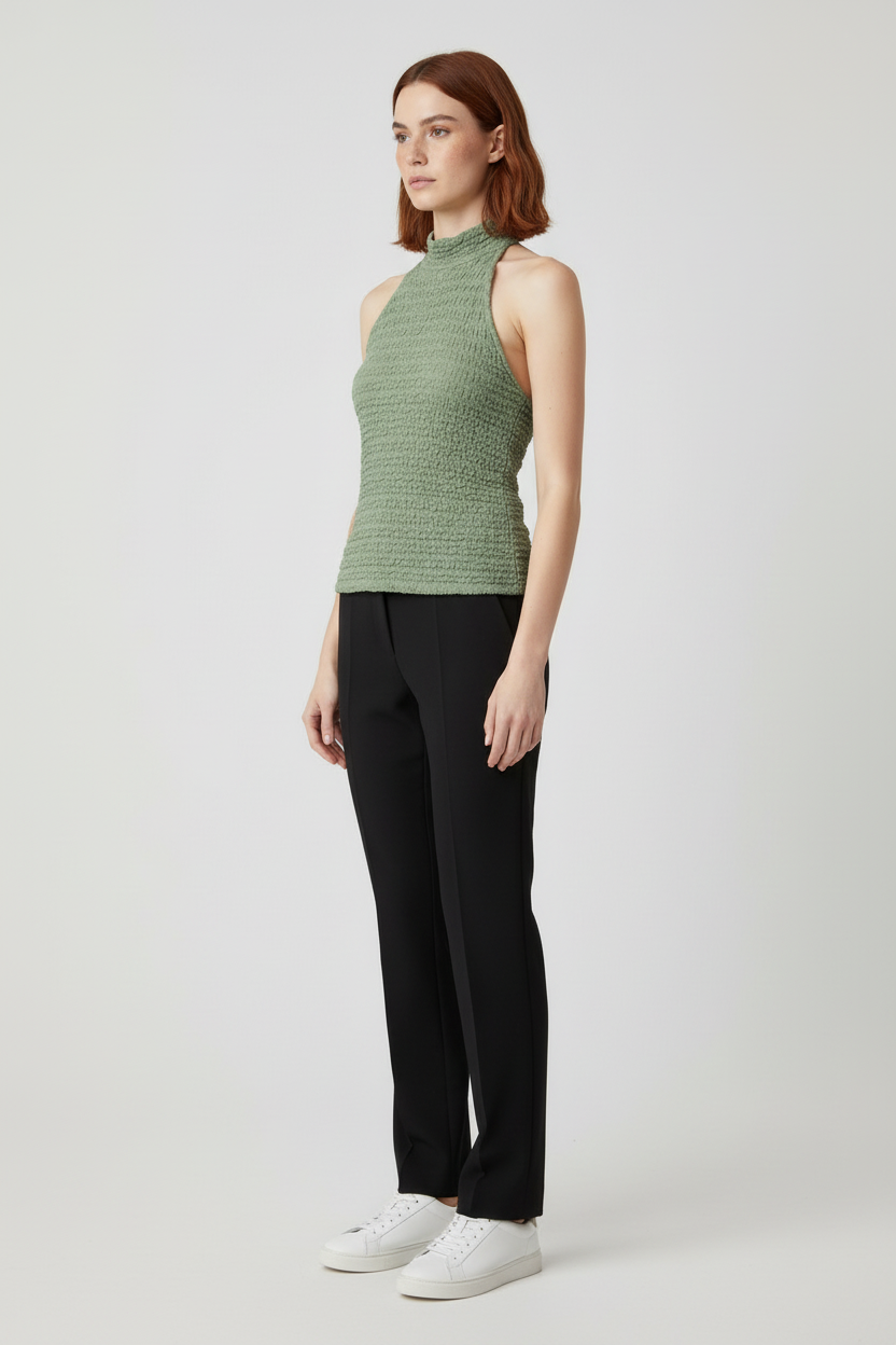 Zara Damen Top Grün Größe L